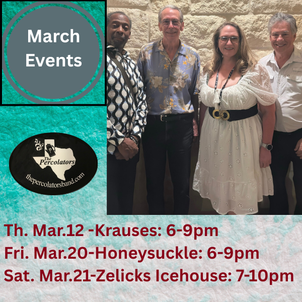 Two great local venues for us to play this weekend.  Join us at these events-Come Dance and Get Perkified!