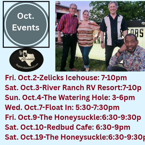 It’s PERKPALOOZA Month! Come join us at the venues below as we welcome in the cooler weather together. Note the RV Resort on Sat. is a $5 Cover charge.